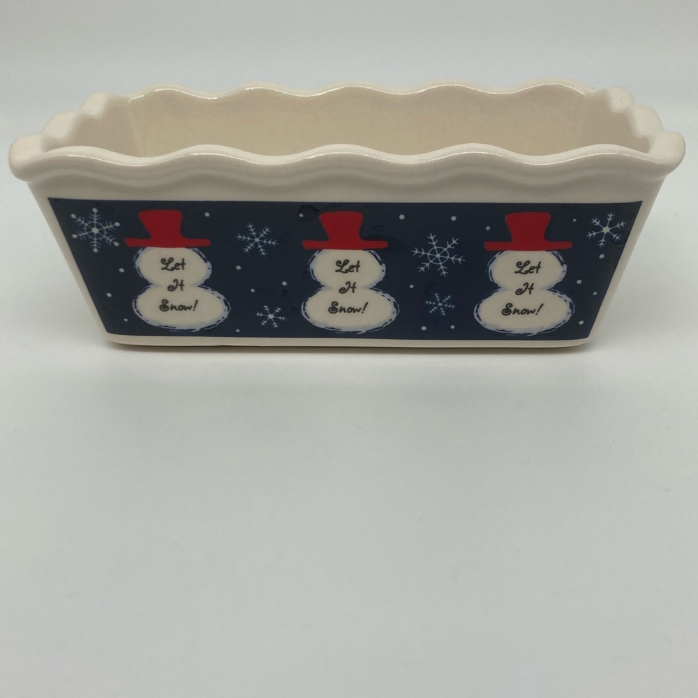 Let it snow mini bread/loaf pan